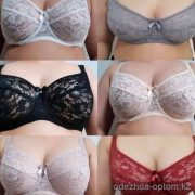 b6-8801-5 Бюстгальтер без поролона из плотного гипюра, 1 пачка (6 шт)