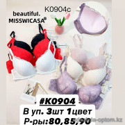 b6-K0904 Miss Wicasa Бюстгальтер кружевной, чашка C, 1 пачка (3 шт)