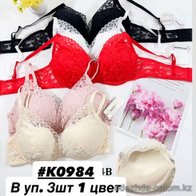 b6-K0984 Miss Wicasa Бюстгальтер кружевной, чашка B, 1 пачка (3 шт)