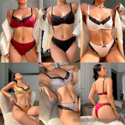 b15-5563 Комплект нижнего белья: бюстгальтер и трусики, M-XL, 1 пачка (3 шт)