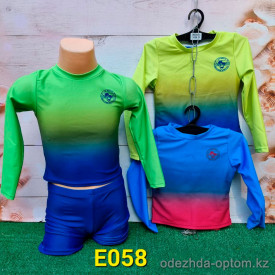 z4-e058 Купальник подростковый раздельный, 28-34, 1 пачка (4 шт)