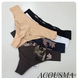 b4-T6386 Acousma Трусики женские, M-XL, 1 пачка (6 шт)