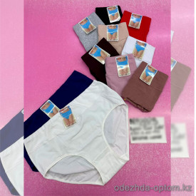 b6-2223-2 Трусики женские высокие однотонные, XL-3XL, 1 пачка (12 шт)