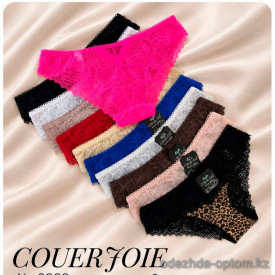 b4-2328 Coeur Joie Трусики женские кружевные, M-XL, 1 пачка (6 шт)