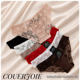 b4-2619 Coeur Joie Трусики женские кружевные, M-XL, 1 пачка (6 шт)