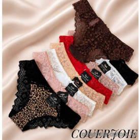 b4-2627 Coeur Joie Трусики женские кружевные, M-XL, 1 пачка (6 шт)