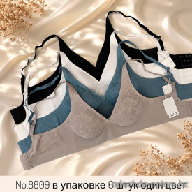 b4-8809 Бюстгальтер без косточек на тонком поролоне, чашка C, 1 пачка (6 шт) b4-8809 Бюстгальтер без косточек на тонком поролоне, чашка C, 1 пачка (6 шт)