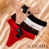 b4-T6631 Acousma Трусики женские эластичные стринги, M-XL, 1 пачка (6 шт)