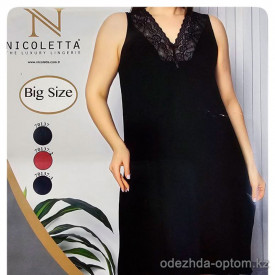 b4-70137 Nicoletta Платье женское домашнее, большие размеры, 2XL-5XL, 1 пачка (4 шт)