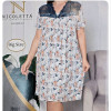 b4-70161 Nicoletta Платье женское домашнее, большие размеры, 2XL-5XL, 1 пачка (4 шт)