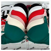 b8-7107 Бюстгальтер гладкий на среднем поролоне, 1 пачка (3 шт)