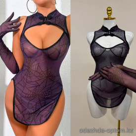 b15-122 Пеньюар женский прозрачный, S-L, 1 пачка (3 шт)