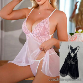 b15-561 Пеньюар женский прозрачный, S-L, 1 пачка (3 шт)