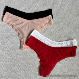 b15-84 Трусики женские однотонные стринги, L-2XL, 1 пачка (6 шт) b15-84 Трусики женские однотонные стринги, L-2XL, 1 пачка (6 шт)