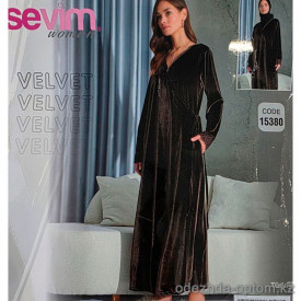 b4-15380 Платье женское велюровое на запах, S-XL, 1 пачка (4 шт) b4-15380 Платье женское велюровое на запах, S-XL, 1 пачка (4 шт)