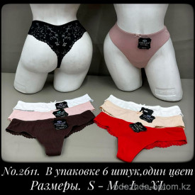 b5-2611 Coeur Joie Трусики женские с кружевной вставкой, S-XL, 1 пачка (6 шт) b5-2611 Coeur Joie Трусики женские с кружевной вставкой, S-XL, 1 пачка (6 шт)