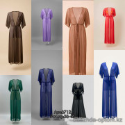 z2-6712 Пляжная женская накидка прозрачная, 38-46, 1 пачка (5 шт)