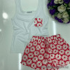 e1-1078 Комплект женской пижамы: майка и шорты, S-XL, pamuk, 1 пачка (4 шт)