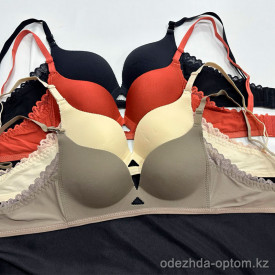 b16-275 Бюстгальтер гладкий, чашка B, 1 пачка (3 шт)