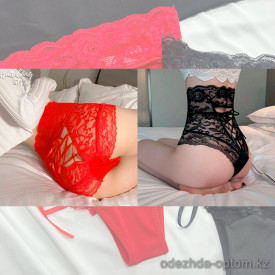 b16-279 Трусики женские кружевные утягивающие талию, стандарт, 1 пачка (10 шт)