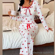 b6-1829-2 Комплект женской пижамы: кофта и штаны, S-XL, 1 пачка (4 шт)