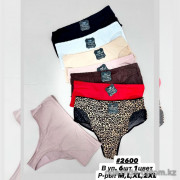 b6-2600-2 Трусики женские стринги, M-2XL, 1 пачка (6 шт)