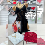 b6-913-1 Сорочка женская на бретельках, S-L, 1 пачка (3 шт)