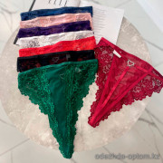 b13-1888 Трусики женские кружевные, S-XL, 1 пачка (32 шт)