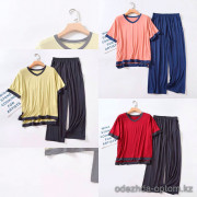 b15-6175 Комплект женской пижамы: футболка и штаны, M-XL, 1 пачка (3 шт)