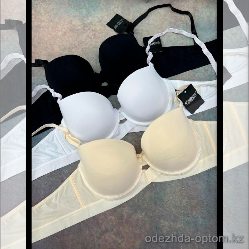 b5-0115b Коминня Бюстгальтер гладкий на тонком поролоне, чашка В, 1 пачка (3 шт) b5-0115b Коминня Бюстгальтер гладкий на тонком поролоне, чашка В, 1 пачка (3 шт)