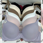 b8-8027 CharmWomen Бюстгальтер с тонким поролоном, чашка B, 1 пачка (6 шт)