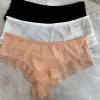 b13-103 Трусики женские однотонные, M-XL, 1 пачка (9 шт)