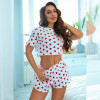 b13-655-1 Комплект женской пижамы: кофта и шорты, размер M, 1 шт
