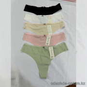 b15-6082 Трусики женские стринги, M-XL, 1 пачка (6 шт)