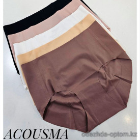 b4-P6545 Acousma Трусики женские однотонные, L-3XL, 1 пачка (6 шт)