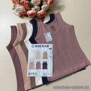 d7-4896 Baykar Майка женская однотонная, 1 пачка (6 шт)