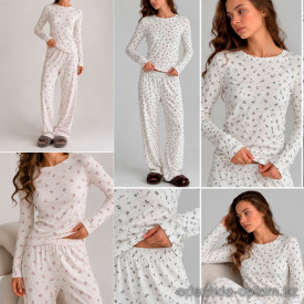 d7-108070 Комплект женской пижамы, XS-L, 1 пачка (4 шт) d7-108070 Комплект женской пижамы, XS-L, 1 пачка (4 шт)