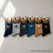 n5-0336 Носки мужские тонкие шерстяные, 41-47, 1 пачка (12 пар)