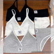 b2-1032 Комплект нижнего белья: топ и трусики, один размер 46-48, вискоза, 1 пачка (10 шт)