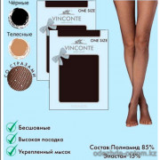 k4-SN002 Vinconte Колготки женские бесшовные со стразами, one size, 1 пачка (6 шт)