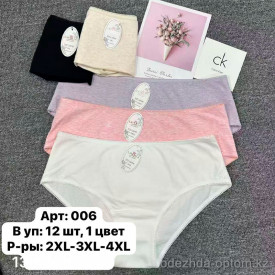 b6-006-7 Lavolle Трусики женские однотонные, большие размеры, 2XL-4XL, 1 пачка (12 шт) b6-006-7 Lavolle Трусики женские однотонные, большие размеры, 2XL-4XL, 1 пачка (12 шт)