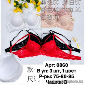 b6-0860-1 Бюстгальтер кружевной с чокером, чашка B, 1 пачка (3 шт) b6-0860-1 Бюстгальтер кружевной с чокером, чашка B, 1 пачка (3 шт)