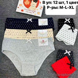 b6-102-8 Lavolle Трусики женские в горошек, M-XL, 1 пачка (12 шт) b6-102-8 Lavolle Трусики женские в горошек, M-XL, 1 пачка (12 шт)
