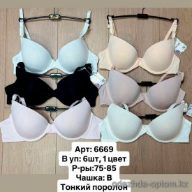 b6-6669-2 Onita de Mas (Donafen) Бюстгальтер на тонком поролоне, чашка B, 1 пачка (6 шт) b6-6669-2 Onita de Mas (Donafen) Бюстгальтер на тонком поролоне, чашка B, 1 пачка (6 шт)