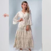 w18-0653 Платье женское с вышивкой, хб гипюр, 1 шт