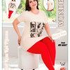 e1-BK6087 Комплект домашней женской одежды: футболка с принтом и штаны, хлопок, стандарт, 1 шт