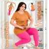 e1-BK6089 Комплект домашней женской одежды: футболка с принтом и штаны, хлопок, стандарт, 1 шт