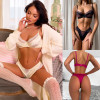 b13-5549 Комплект нижнего белья: бюстгальтер и трусики, M-XL, 1 пачка (3 шт)