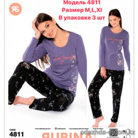 d7-4811 Rubina Комплект женской домашней одежды, M-XL, 1 пачка (3 шт)