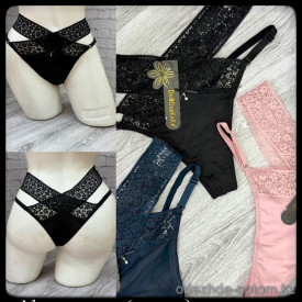 b5-005-5 DuoDuoKeKe Трусики женские с кружевными вставками, M-XL, 1 пачка (6 шт) b5-005-5 DuoDuoKeKe Трусики женские с кружевными вставками, M-XL, 1 пачка (6 шт)